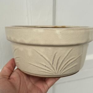 Vintage Handmade Pottery Planter – Neutral Glazed Ceramic Pot | 7.5” x 3.5”